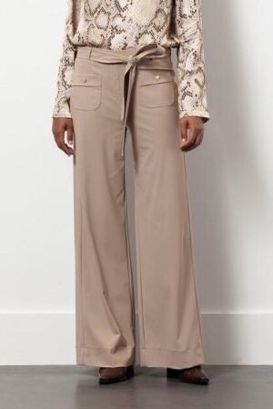 Studio Anneloes Studio Anneloes penny bonded trousers 13438 Broek 2200 latte