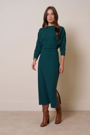 Studio Anneloes Studio Anneloes ineke ls dress 13405 Jurk 7800 bottle green