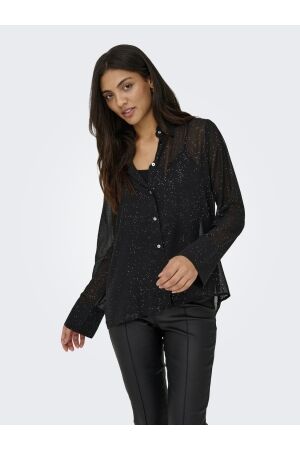 Only Only onlstar life l/s grace glitter shirt wvn Blouse black