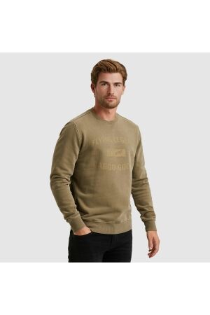 PME Legend PME Legend peach fleece gd psw2510473 Sweater 6389 dusky green
