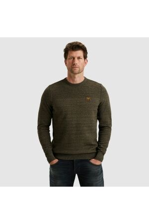 PME Legend PME Legend cotton mouline (organic) pkw2510300 Trui 6389 dusky green