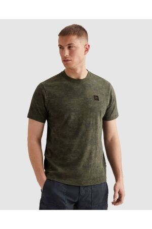 PME Legend PME Legend aop cotton slub ptss2603574 Print T-shirts 6150 thyme