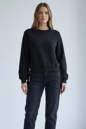 Only Only onljett l/s o-neck emb. box swt 15355912 Sweater 4856682 black fringes