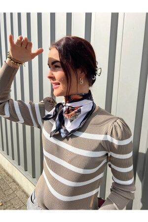 HS Fashion HS Fashion sjaal s-003 brown Sjaals brown