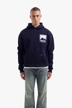 Croyez Homme Croyez Homme slopes hoodie cr1-fw25-41 Hoodies 2302 navy