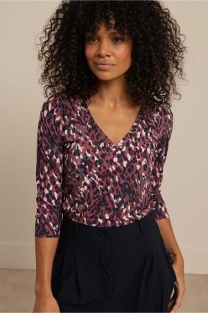 Studio Anneloes Studio Anneloes emma leopard top 13349 T-shirt Korte mouw 9997 multi color