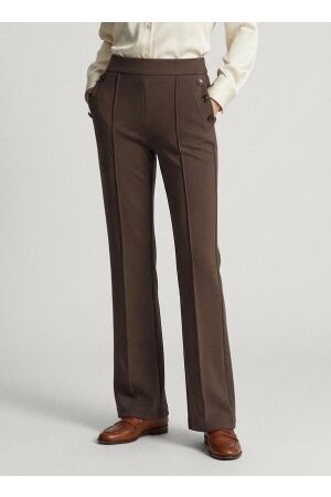 Tramontana Tramontana technical sweat wide-leg button c12-18-101 f Broek 002660-espresso