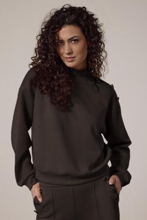Tramontana Tramontana technical sweat jumper c12-18-601 f Sweater 002660-espresso