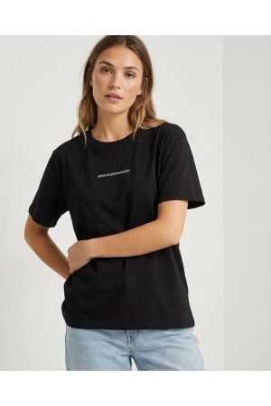 MSCH Copenhagen MSCH Copenhagen mschterina organic small logo tee T-shirts black/white