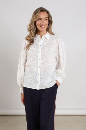 Nukus Nukus milanova blouse nks02103 Blouse off white
