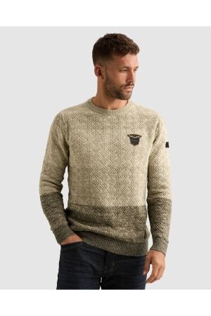 PME Legend PME Legend gradient knit pkw2609334 Trui 7013 bone white