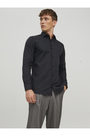 J&J Premium J&J Premium jprblaparker shirt l/s noos Overhemd black slim fit